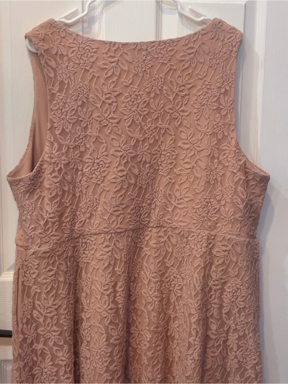 torrid Dusty Rose Lace V-Neck A-Line Dress - Picture 11 of 16